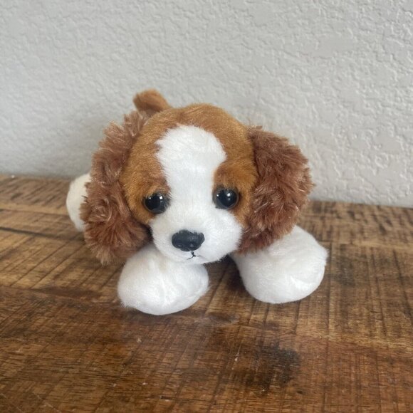 AURORA MINI FLOPSIE 8" PLUSh King Charles Spaniel Dog Soft Toy  31712 - Picture 3 of 8